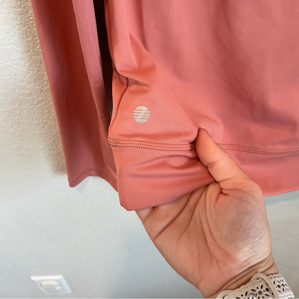 Zella Coral Mesh Athleisure Pullover Hoodie Long Sleeve Activewear Top S - Picture 10 of 10